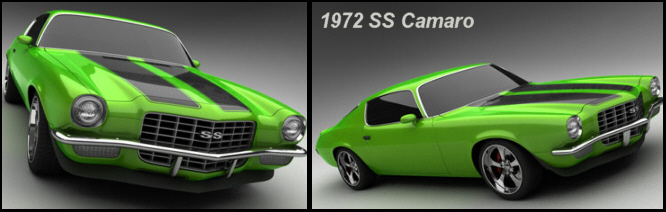 1972 SS Camaro 3D Model
